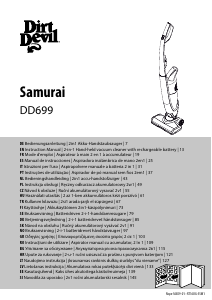 Mode d’emploi Dirt Devil DD699 Samurai Aspirateur