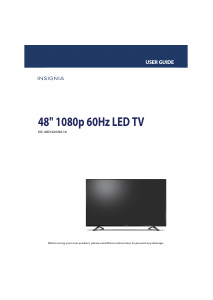 Manual Insignia NS-48D420NA16 LED Television