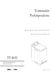 Käyttöohje ElektroHelios TT8032 Pesukone