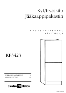 Bruksanvisning ElektroHelios KF3423 Kyl-frys