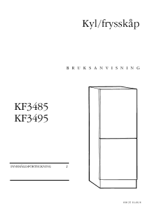 Bruksanvisning ElektroHelios KF3485 Kyl-frys