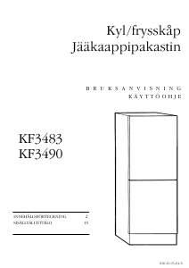 Käyttöohje ElektroHelios KF3483 Jääkaappipakastin