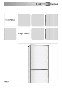 Manual ElektroHelios KF3521 Fridge-Freezer