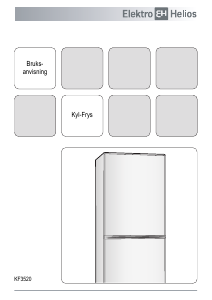 Bruksanvisning ElektroHelios KF3520 Kyl-frys