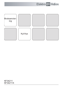 Bruksanvisning ElektroHelios KF34211X Kyl-frys