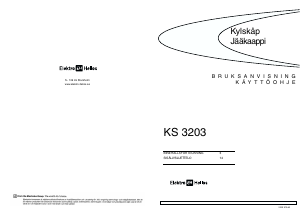 Bruksanvisning ElektroHelios KS3203 Kylskåp