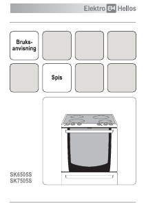 Bruksanvisning ElektroHelios SK7505S Spis