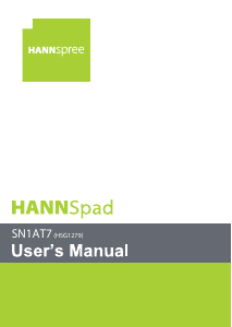 Handleiding Hannspree SN1AT71 HannsPad Tablet