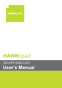 Handleiding Hannspree SN1ATP1 HannsPad Tablet