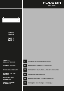 Manual Fulgor FCLWD 150 Warming Drawer