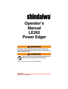 Manual Shindaiwa LE262 Grass Trimmer