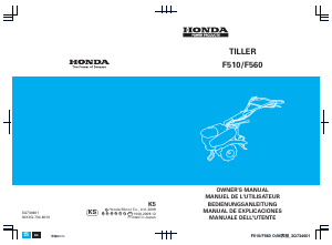 Bedienungsanleitung Honda F510 Kultivator