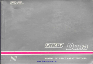 Manual de uso Fiat Duna (1991)