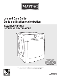 Manual Maytag MED8630HC Dryer