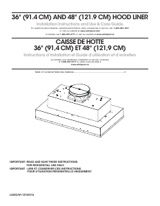 Mode d’emploi Maytag UVL6036JSS Hotte aspirante