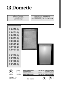Käyttöohje Dometic RM 6271 Jääkaappi