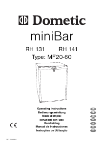 Manual Dometic RH 141 Frigorífico