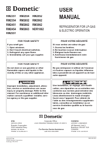 Manual Dometic RM 2652 Refrigerator