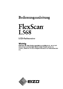 Bedienungsanleitung Eizo FlexScan L568 LCD monitor