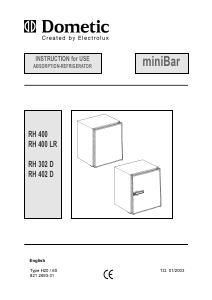 Manual Dometic RH 400 Refrigerator