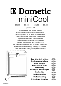 Käyttöohje Dometic DS400 MiniCool Jääkaappi