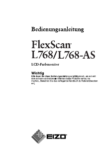 Bedienungsanleitung Eizo FlexScan L768-AS  LCD monitor