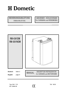 Handleiding Dometic RM 4361 NDM Koelkast