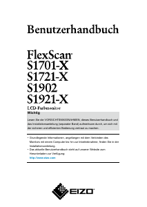 Bedienungsanleitung Eizo FlexScan S1721-X LCD monitor