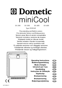 Käyttöohje Dometic DS200 MiniCool Jääkaappi