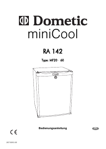 Bedienungsanleitung Dometic RA142 MiniCool Kühlschrank