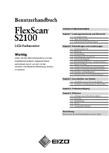 Bedienungsanleitung Eizo FlexScan S2100 LCD monitor