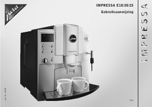 Handleiding Jura IMPRESSA E20 Koffiezetapparaat