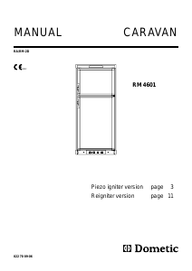 Manual Dometic RM 4601 Fridge-Freezer