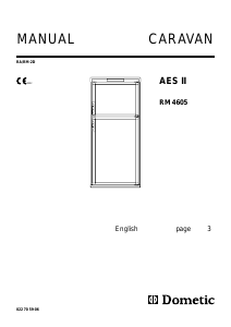 Manual Dometic RM 4605 Fridge-Freezer