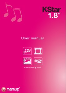 Handleiding Memup KStar Mp3 speler