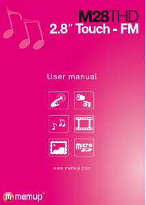 Manual Memup M28THD Mp3 Player