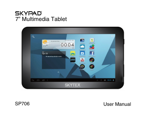 Handleiding Skytex SP706 Skypad Tablet