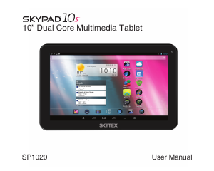 Handleiding Skytex SP1020 Skypad 10s Tablet