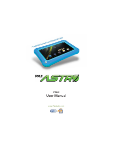 Manual Pyle PTBLC Astro Tablet
