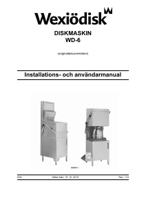 Bruksanvisning Wexiödisk WD-6 Diskmaskin