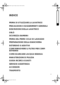 Manuale Ignis LOE 106 Lavatrice