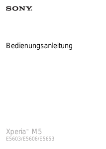 Bedienungsanleitung Sony Xperia M5 Handy
