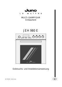 Bedienungsanleitung Juno-Le Maitre JEH980E Herd