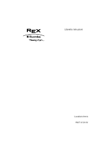 Manuale Electrolux-Rex RWT8129W Lavatrice