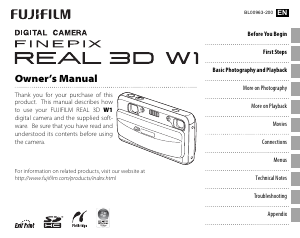 Manual Fujifilm FinePix Real 3D W1 Digital Camera