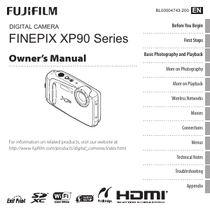 Manual Fujifilm FinePix XP90 Digital Camera