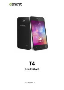Manual Gigabyte GSmart T4 (Lite Edition) Mobile Phone