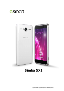 Руководство Gigabyte GSmart Simba SX1 Мобильный телефон