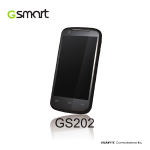 Manual Gigabyte GSmart GS202 Mobile Phone