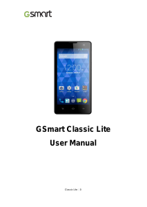 Manual Gigabyte GSmart Classic Lite Mobile Phone